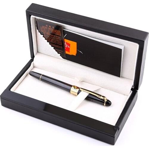 Picasso 89 14K Gold Nib Metal Great Fountain Pen Fine Nib Black Collection Business Gift Pen For Writing Supplies With Gift Box