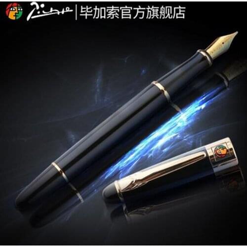 Picasso 89 14K Gold Nib Metal Fountain Pen Fine Nib Black Office & Home & School Writing Gift Pens Collection With Gift Box