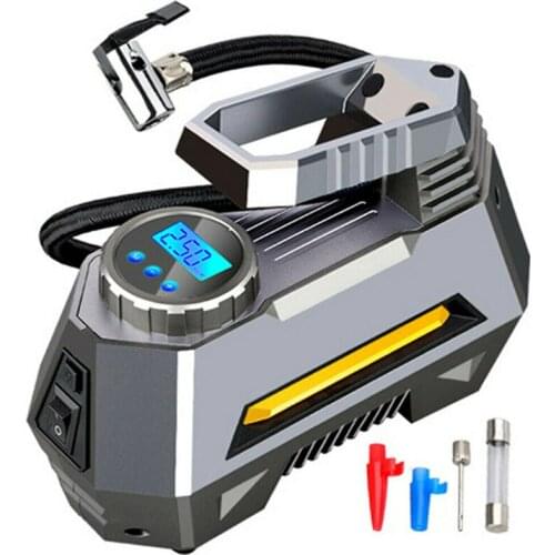 Portable Car Tire Inflator Pump Electric Auto For Travel Boat Digital Display Tyre Pressure Gauge Air Compressor Car Pump