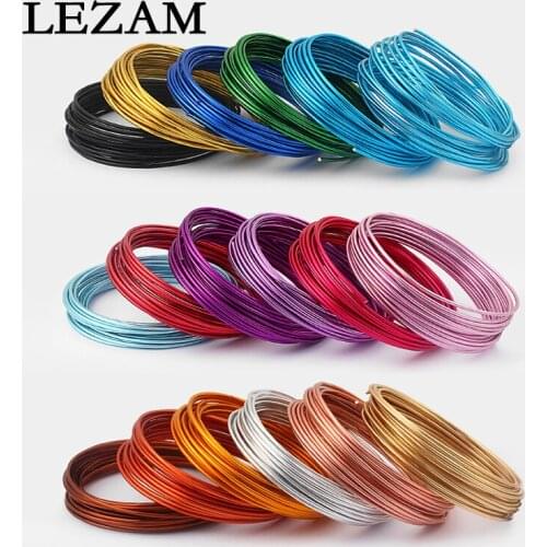 5Meters Fashion Jewelry Roll 2mm Round Aluminium Carft Floristry Wire For Jewellery Beads Jewelry Accessories