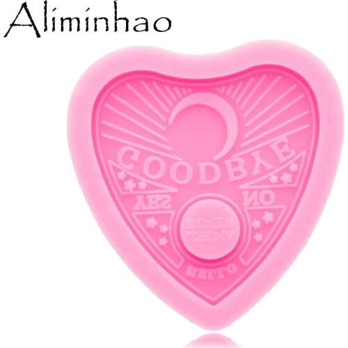 DY0336 Super Glossy Heart Fits on A 1.5 Inch Badge Reel Silicone Mold - Epoxy Craft Resin Molds - DIY Handmade Jewelry Mold