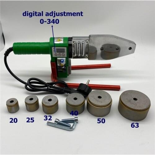 Free shipping digital temperature display controled PPR welding machine, plastic welder 20-63mm for weld plastic pipes