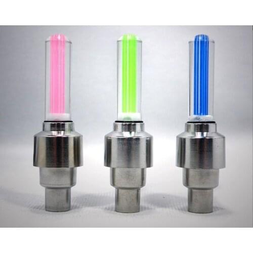 LED bicycle valve lamp bicycle accessory lamp outdoor mountain bike color air valve lamp