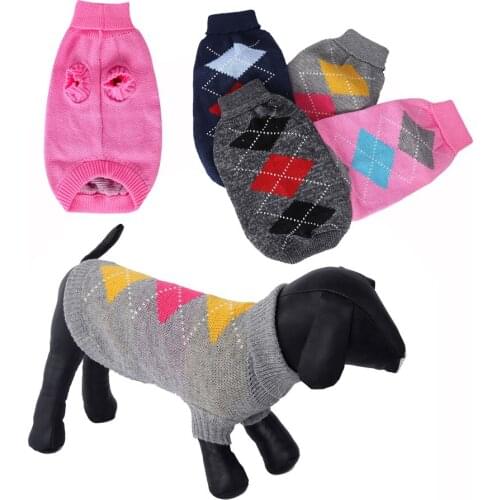 Small Dog Sweaters Knitted Pet Cat Sweater Warm Dog Pullover Shirt Dog Winter Kitten Puppy Sweater Clothes For Small Dogs