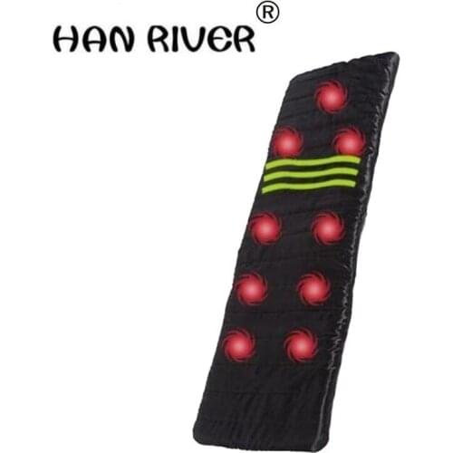 HANRIVER High quality new 2018 household 9 vibration motor body far infrared heating health massage mattress hot selling