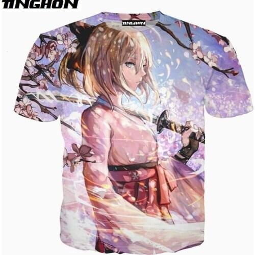 XS-7XL Sports 3D Printed Clothes Man Woman Anime Fate Grand Order Short Sleeve Cartoon Animal T-Shirt 03