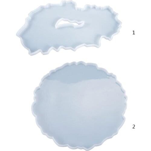 1 Pc Crystal Epoxy Resin Mold Fruit Plate Tray Casting Silicone Mould DIY Crafts Jewelry Making Tools