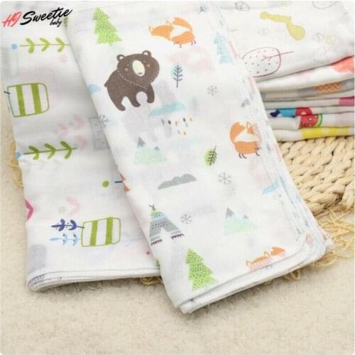 10/5Pcs Newborn Baby Towels Gauze Burp Nursing Towel Baby Burp Cloths Muslin Baby Boys Girls Washcloth Handkerchief