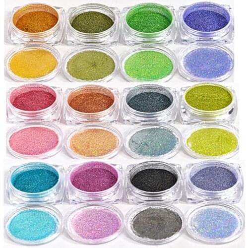12colors iridescent glitter nail fine powder holo dust rainbow laser holographic nail powder manicure supplier *1pcs #FT&170