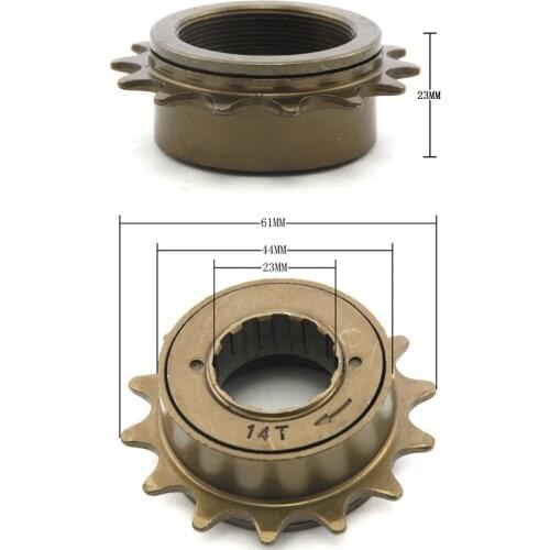 14 Tooth 34mm Single Freewheel With Freewheel MTB Cassette For