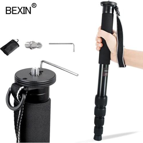 1560mm Professional monopod dslr camera stick aluminum extendable tripod video monopod for Canon Nikon Sony DSLR camera