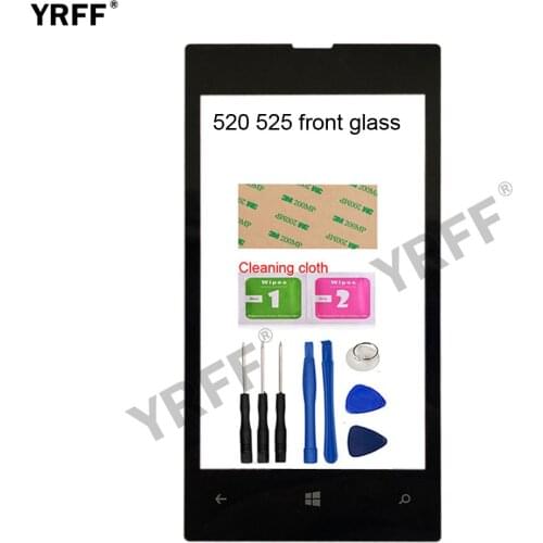 4.0'' (No Mobile Touch Screen) Outer Glass For Nokia Lumia 520 525 N520 N525 Front Glass Panel Replacement