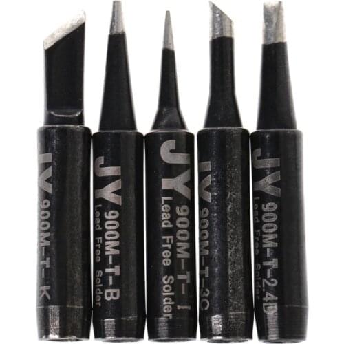 5Pcs Lead-Free Soldering Solder Iron Tips 900M-T For Hakko 936 SAIKE 909D 852 936d