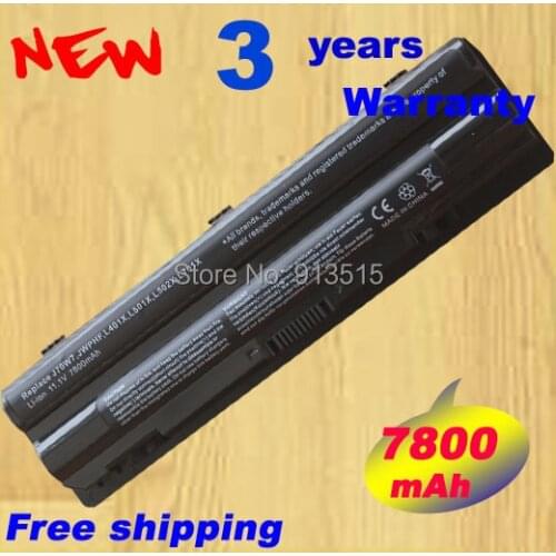 7800mAh 9 Cells Laptop Battery For Dell XPS L401x L501x L502x L701x L702x L721x J70W7 JWPHF R795X WHXY3 R4CN5