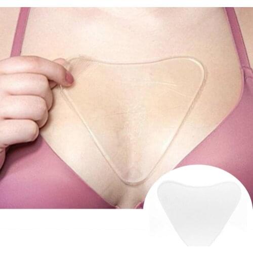 Anti Aging Breast Lifting Chest Patch Flesh Reusable Anti Wrinkle Chest Pad Silicone Transparent Removal Patch Face Skin Care