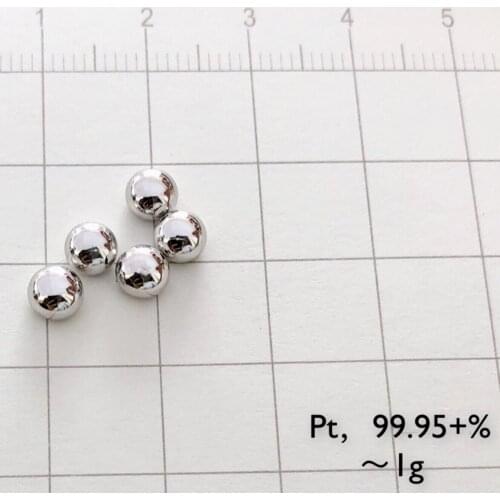 Pt 99.95% solid Platinum metal pellet