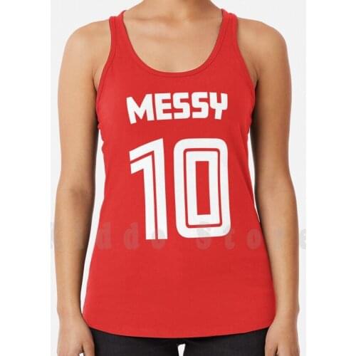 Messy Tank Tops Vest 100% Cotton Football Soccer Football Fan Football Obsessed Soccer Football Team Messy Soccer Team