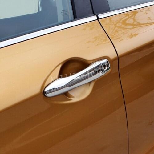 Chrome Door Handle Cover Protector Trims For Nissan 2014-2020 Qashqai J11, 2017-2021 Rogue Sport