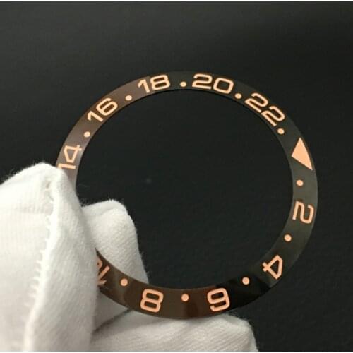 38mm Watch Ring Ceramic Bezel Insert Ring for GMT Watch 40mm Casing Watch Accessories Inner diameter 30.8mm