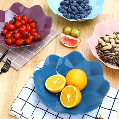 Creative European-style Fruit Plate Household Living Room Plastic Fruit Plate Office Candy Snacks Melon Seeds Nut Plates