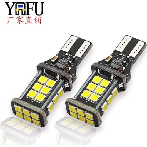 Cross Border Hot Selling Automobile Led with Decoding Super Bright LED Reversing Lamp T15 3030 24smd Rogue Lamp Car Accessories