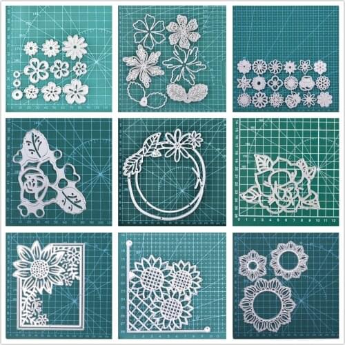 YaMinSanNiO 6pcs/set Flower Series Metal Cutting Dies for DIY Dies Scrapbooking Album Paper Card Decor New Dies for 2020 Cutting