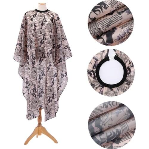 Fashion Printed Cloth Retro Shawl Haircut Oiled Apron Cloth Adult Household Cloth Not Easy To Stick To Hair Barber Cape Designer