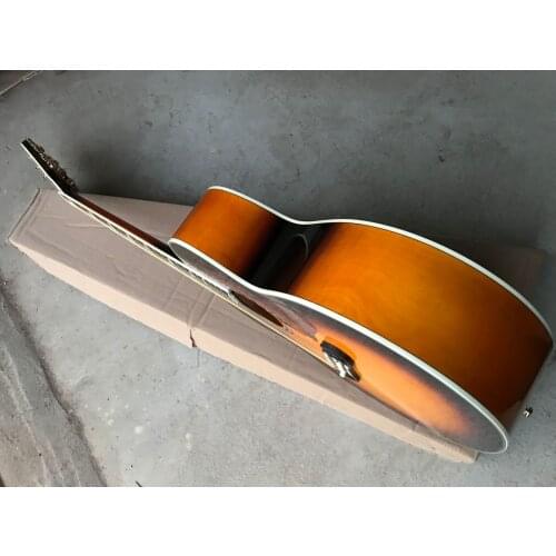 China guitar factory custom new J200 acoustic guitar natural color 8
