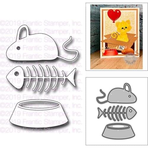 New My Cats Stuff Fish Craft Embossing Mold 2021 Metal Cutting Dies for DIY Decorative Scrapbooking Album Card Making No Stamps