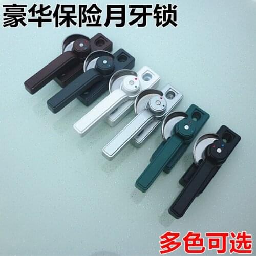 Aluminum Alloy plastic doors and windows lock crescent lock luxury window lock doors and windows of blue and red crescent lock l