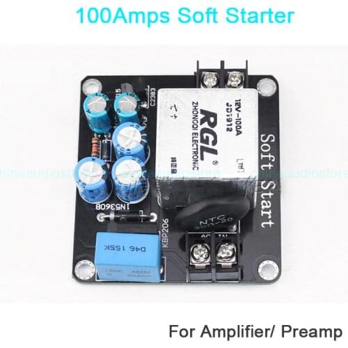 100A Soft Starter For Power Amplifier Preamplifier Class A Amplifier Audio DIY Heavy Duty Soft-start Delay AC 150V-280V
