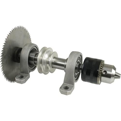 Bearing seat table saw Drilling woodworking rotary lathe DIY Machine Cutting Spindle Chuck Power tool accessories,F20031