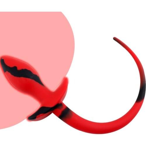 RedPig tail silicone Butt plug sex toy adult product for woman,anal plug dog tails Slave cosplay submisson piggy girl Puppy Play