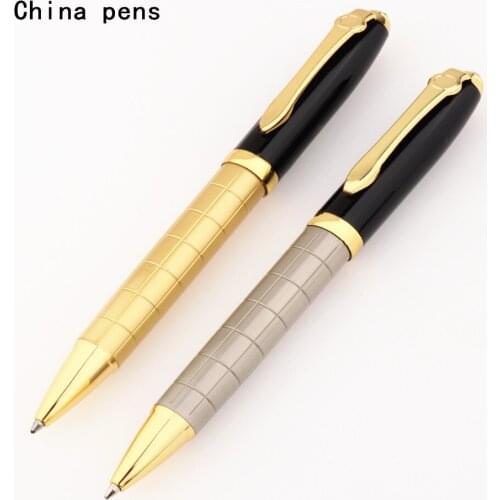 Luxury pens high quality 701 Golden Line Colour School student office Supplies Medium Nib Ballpoint Pen New