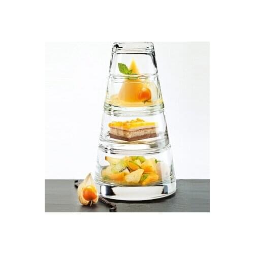 Snack dish dessert bowl suits glass bowl creative salad bowl new idea food plate sets keep fresh 4 layers kitchen accessory set