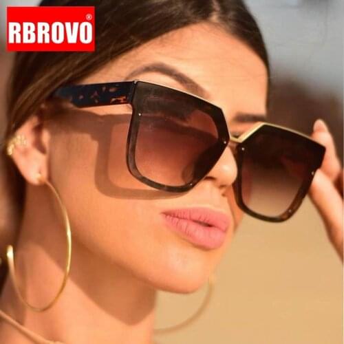 RBROVO 2021 Oversized Sunglasses Women Square Sun Glasses Women/Men Luxury Glasses for Women Designer Oculos De Sol Feminino