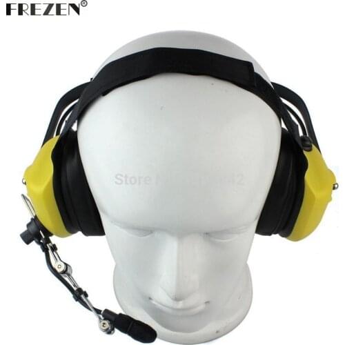 Military Noise Cancelling Overhead Headset Earpiece Boom Microphone with PTT 2-pin For Icom Maxon Yaesu Vertex Radio