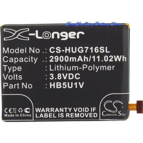 Cameron Sino High Quality 2900mAh Battery HB5U1V for Huawei Ascend D2, Ascend D2-0082, Ascend D2-2010