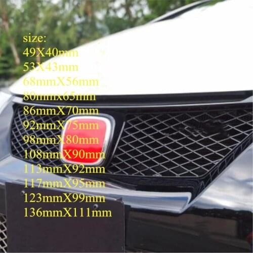High quality Red black Car Steering Wheel rear and front mblem Badge H logo for civic fit accord jazz crv accessories