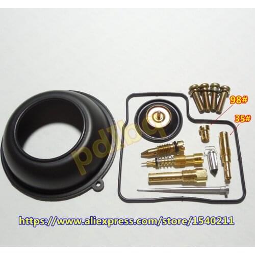 1 set $ 10 )HMHonda BROS400 V-type cylinder Motorbike VT400 Keihin carburetor repair kit Kit Configure vacuum diaphragm