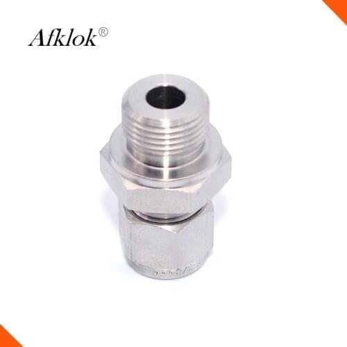 10Pcs/Pack 1/4" 3/8" Male NPT x Ferrule OD Threaded Stainless Steel 304 Pipe Fittings Connector