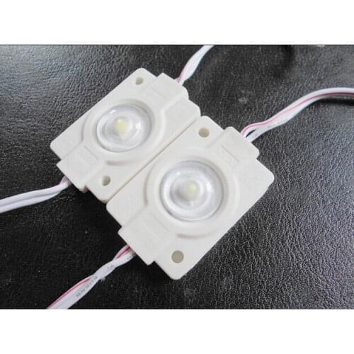 100pcs LED Module 2835 1leds injection led module with lens 160 degree,DC12V,0.6W super brightness SAMSUNG CREE OSRAM module