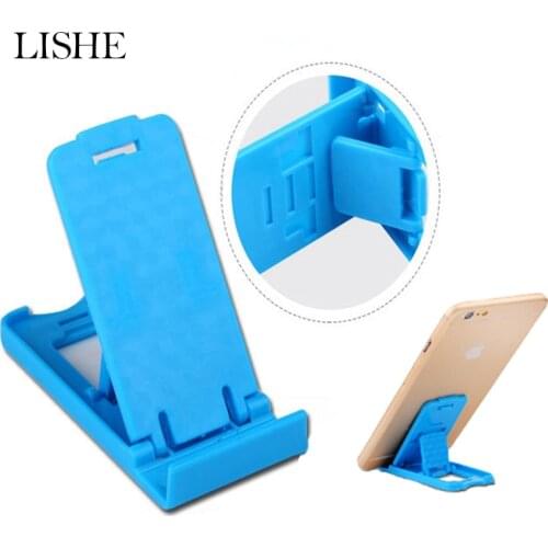 2 PC Portable Adjustable Mobile Phone Holder For Samsung Universal Foldable Desk Stand Holder 4 Degrees For iPhone Android Phone
