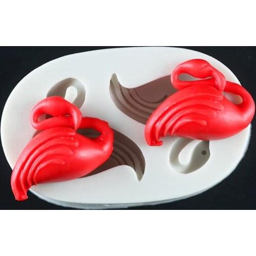 3D Flamingos Shape Silicone Mold Chocolate Soap Gumpaste Jello Baking molds Fondant Cake Decorating Tools