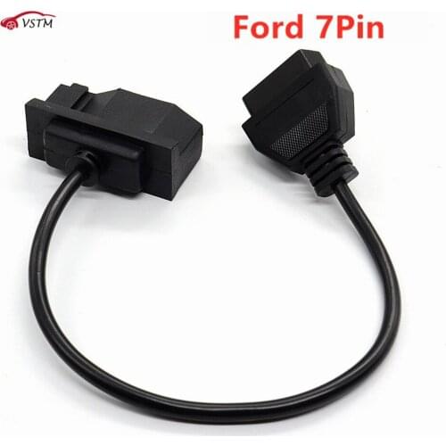 7pin For Ford 7Pin to OBD2 16Pin Cable Converter For Ford 7 Pin OBDII 16 Pin Female Connector Transfer Hot Sales