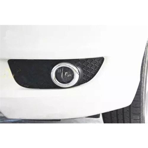 Car styling For Mitsubishi Lancer/Lancer X/Lancer Evo 2008-2016 Car-covers Chrome Front Fog Light Lamp Cover Trim fit