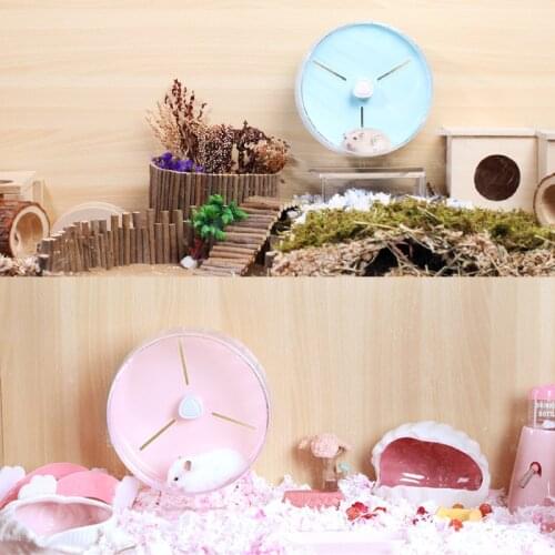 21CM Hamster Running Wheel Silent Rotatory Jogging Toy Roller Exercise Sports Disc Hedgehog Cage Small Treadmill Pet Supplies