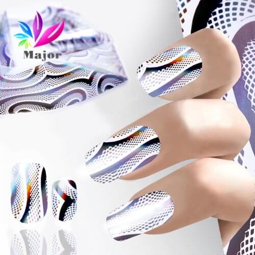 4*100cm Nail Foil For Nail Art Holographic Star Rose Flower Geometric Design Nail Design On Nails DIY Decal Manicure Tips Decor