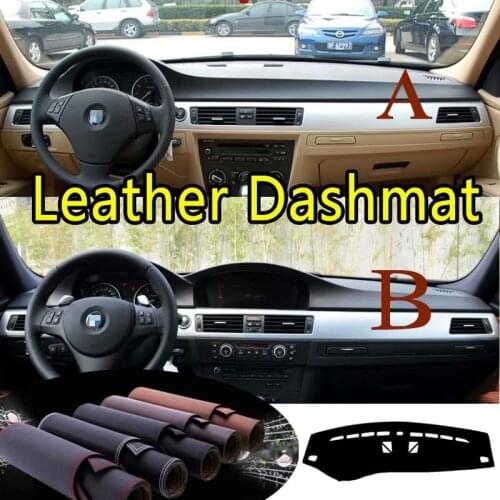 For BMW 3 Series E90 Sedan E91 Touring E92 Coupe E93 316I 320I 328I Leather Dashmat Dashboard Cover Dash Mat Carpet Custom Car