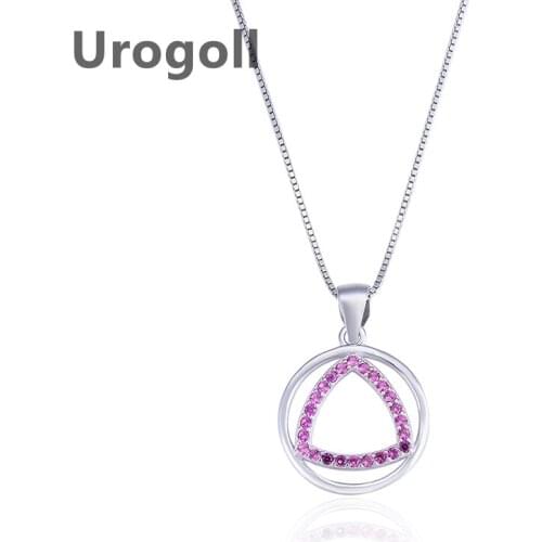 Fashion Women Pure 925 Sterling Silver Necklaces Clavicle Round Eye Zircon Pendant Necklaces Chain Jewelry Accessory